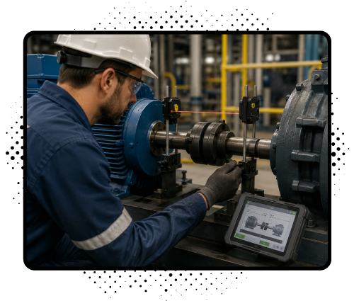 Alinhamentos de Eixos a Laser | RF Manutenção Industrial